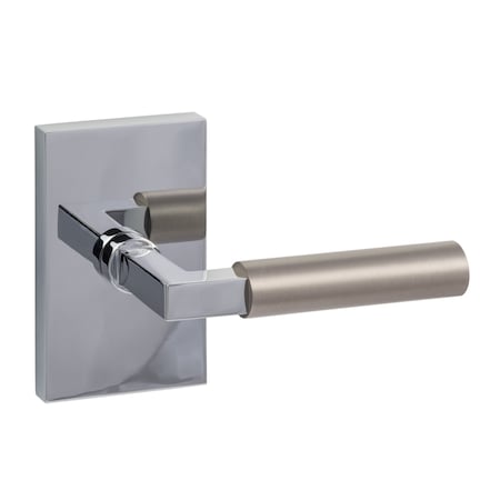 Sure-Loc Hardware Levanto Passage Rosette, Polished Chrome, Smooth Grip In Nickel